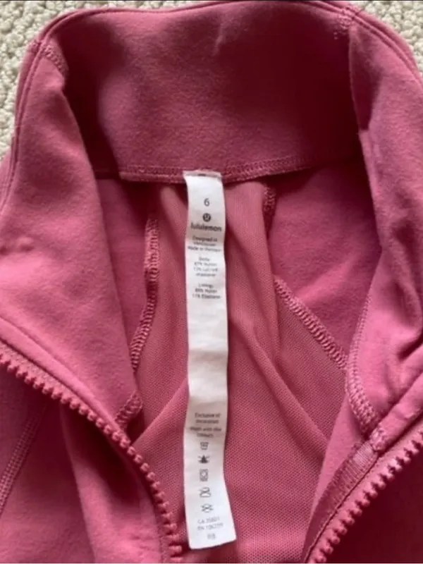 LULULEMON Define Jacket Luon Cherry Tint Pink Size 6 Full Zip RARE GUC - Image 8