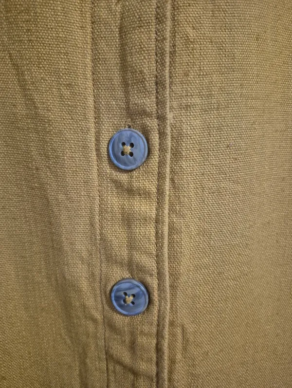 Anthropologie Pilcro Button yellow summer bohemian Shirt Dress size XS - Image 5