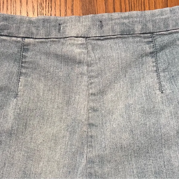 Free People High-Rise Side Zipper Sailor Pin-Up Girl Denim Jean Shorts Size 28‎ - Image 9