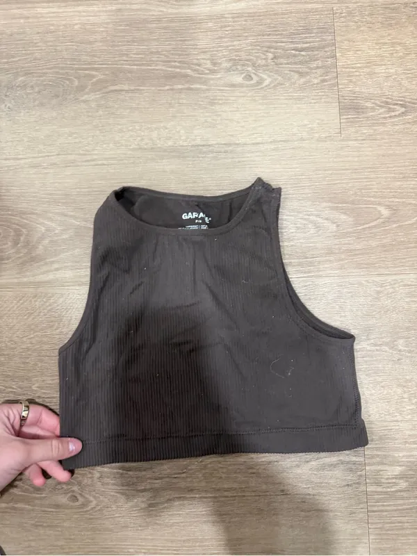 Garage brown Ribbed Crop Tank S - Image 2