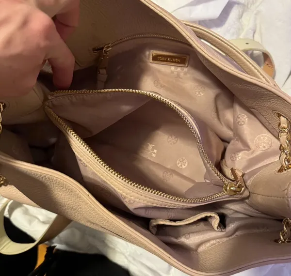 Tory Burch Bag Large Light Pink Gold - Image 4