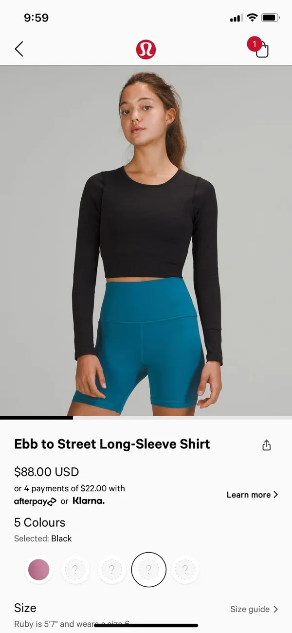 Lululemon Ebb To Street Long Sleeve - Image 3