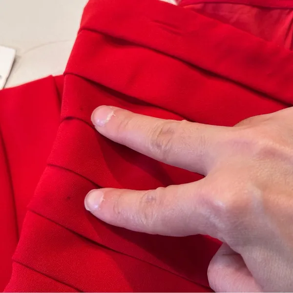 Rachel Roy RSVP Lipstick Red Pleated Strapless Mini Dress Size 8‎ - Image 11