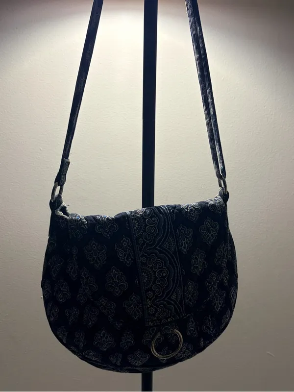 Vera Bradley Quilted Paisley Crossbody Bag - Black - Image 2