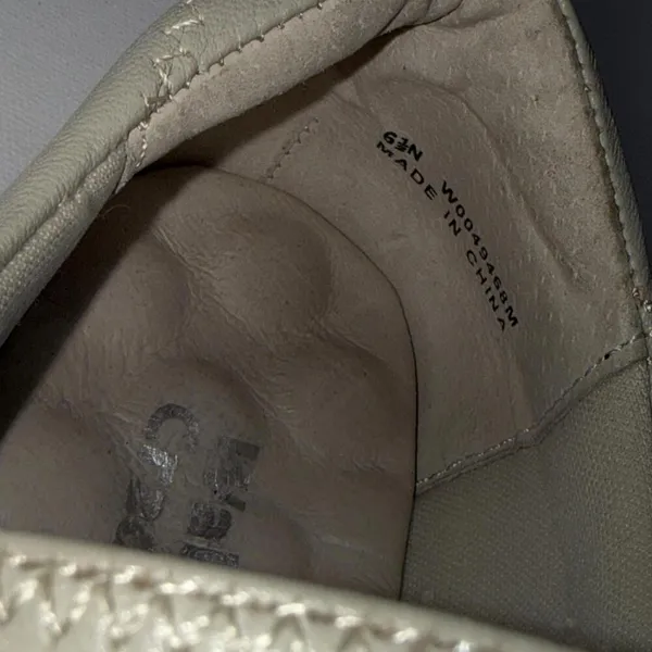 Walking Cradles Mary Jane Minimalist‎ Beige White Leather Cushioned Shoes 6.5N - Image 6