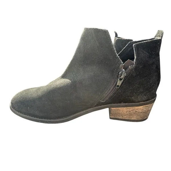 Diba Trus Black Suede Booties Women's Size 10‎ - Image 5