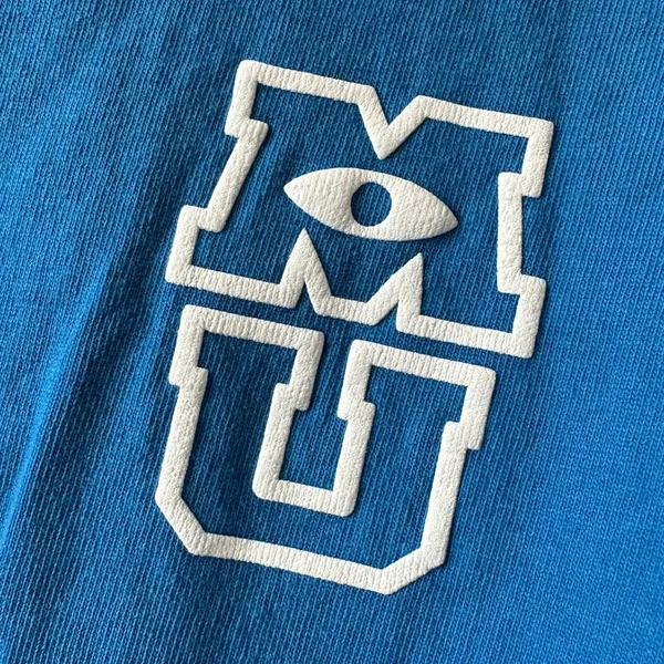DISNEY Spirit Jersey Monsters University MU Oversized Long Sleeve Shirt Sz. S - Image 7