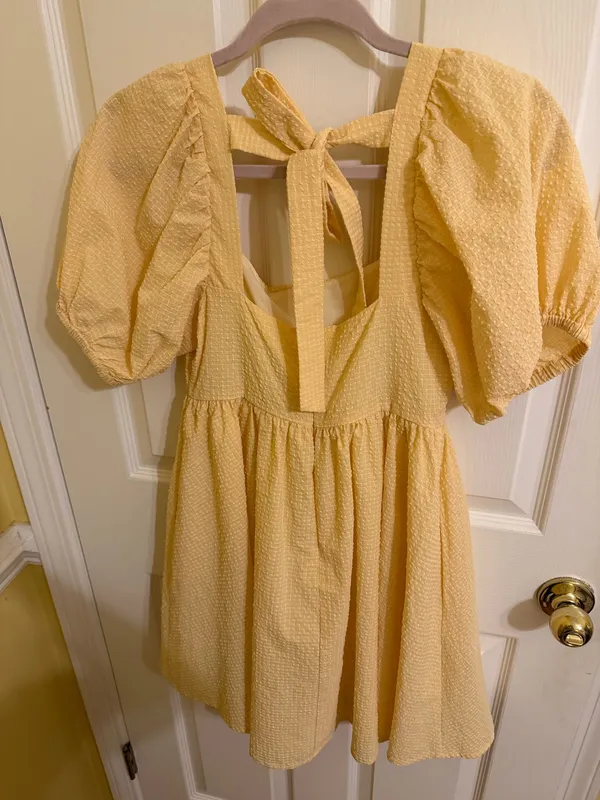 Mable Babydoll Mabel Seersucker Dress Small - Image 2