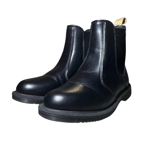 DR. MARTENS Black Vegan Flora Chelsea Slip On Boots Women’s Size 5 - Image 4