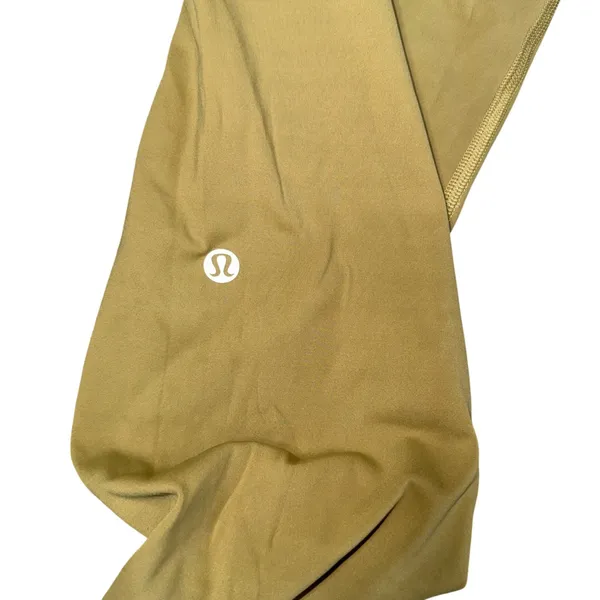 Lululemon Fast and Free Tight Women 10‎ Chartreuse Excellent Pockets Nulux 25in - Image 4