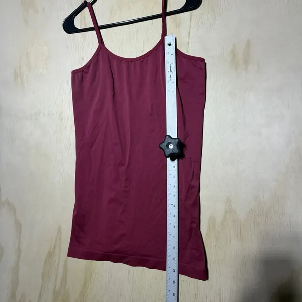Massini Womens 3X Burgundy Camisole Tank Tops Stretch Layering Basics Lot Of 2 - Image 5