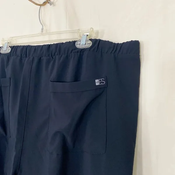 NWT Easy Stretch Women's Hunter 6-Pocket Wide Leg Scrub Pants Black Size 2X P - Image 6