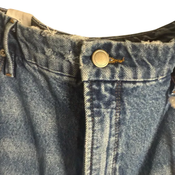 Good American Good 90's Loose Jean Distressed Indigo Size 16 - Image 6
