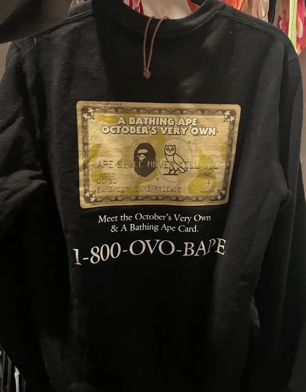 A Bathing Ape X OVO Crewneck - Image 5
