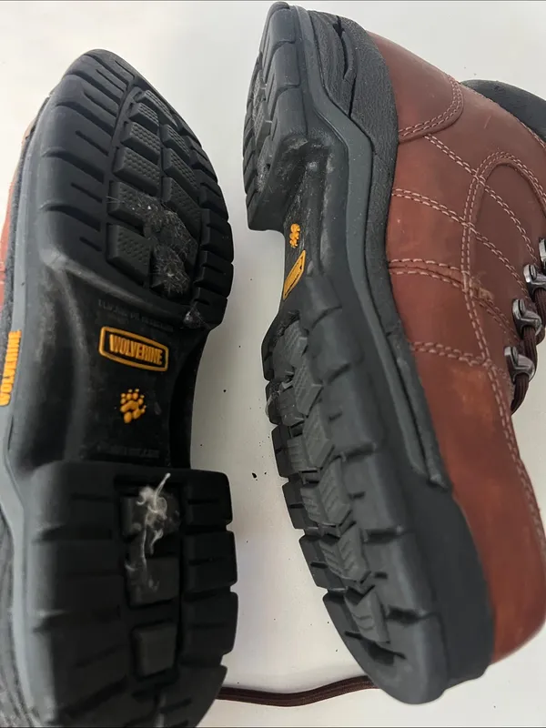 Wolverine Davis EAA Moc Safety Toe Brown Work / Hiking Boots Heavy Womens 8M - Image 5