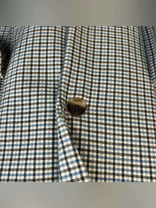 NWT A New Day Plaid White Blue Brown Oversized Preppy Blazer Jacket Size XXL - Image 6