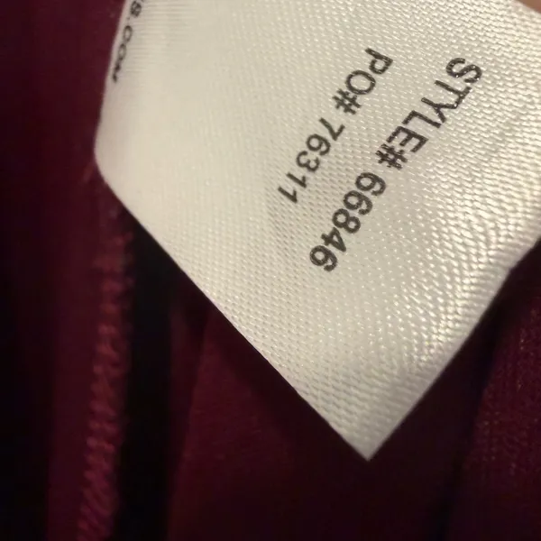 Lulus My Whole Heart Long Sleeve Wrap Dress Women's Small Burgundy Maxi - Image 9