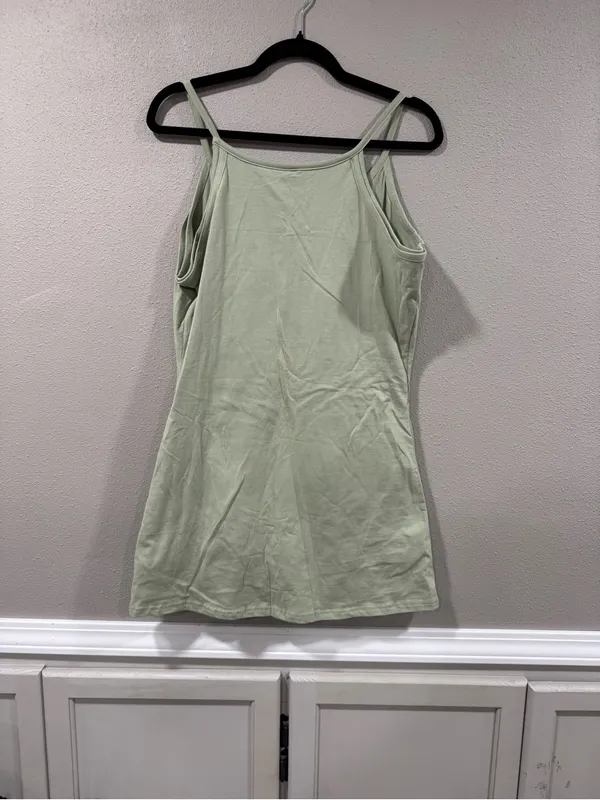 Sage Green Hotshot Mini Dress - Image 3