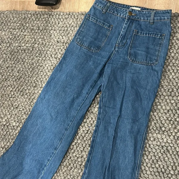 Dissh Classic Blue Denim Sailor Jeans Size 6 - Image 4