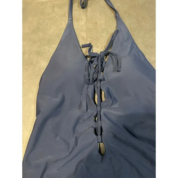 Navy blue one piece, swimwear‎ size medium A-49 - Image 2