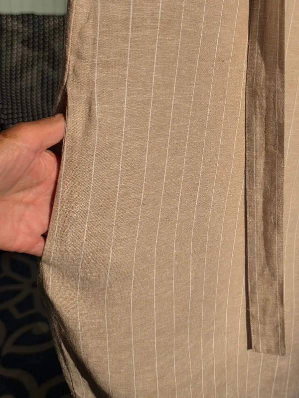 Vintage Jones New York Linen Blend Slip Midi Dress Large - Image 7