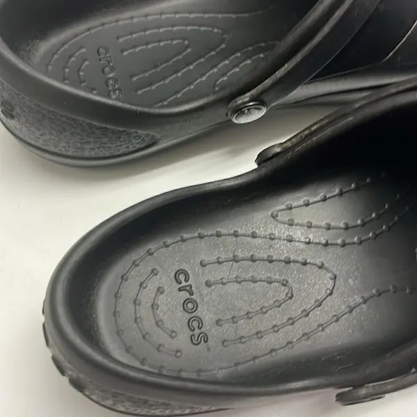 Crocs Black Mercy Slip On Slip Resistant Chef/Medical Work Shoes Women's Size 11 - Image 6