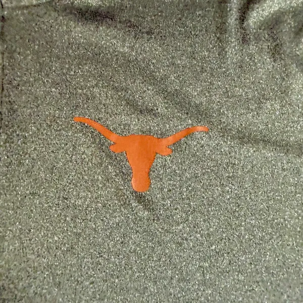 Texas Longhorns Quarter Zip Pullover Men XL Gray Burnt Orange NCAA Performance - Image 7