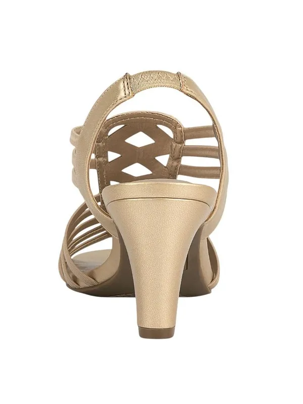 NWT Jones New York Strappy Slingback Dress Sandals JNY-DANELY Soft Gold 9M - Image 3
