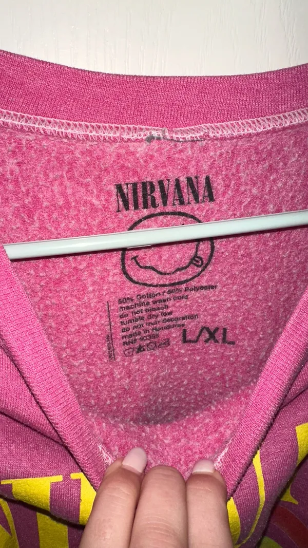 Nirvana Urban Outfitters Crewneck Oversized - Image 3