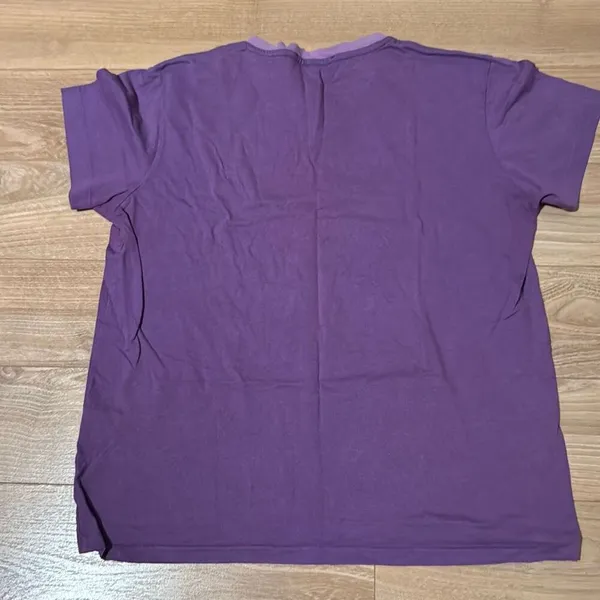 Vintage Ralph Lauren Sport Lavendar Purple 100% Cotton‎ T-Shirt Size Medium with - Image 8
