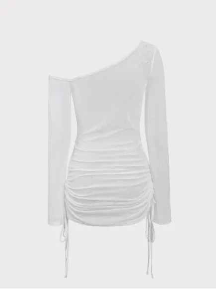 Samiol Women's Sheer White Beach Cover-Up Dress - Image 6