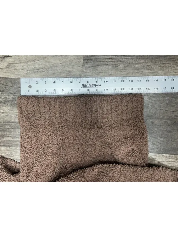 Skims Cozy Collection Pants S/M Small Medium Brown Teddy Knit Straight Leg - Image 7