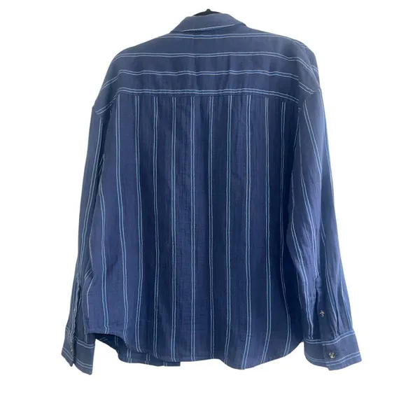 ✨BRIXTON WANDERING BLUE SZ MEDIUM OVERSHIRT✨ - Image 8