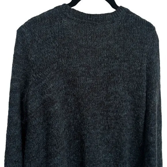 Free People Wool Blend Karina Crossover Knit Sweater Green Cozy Luxury Chic XS - Image 6