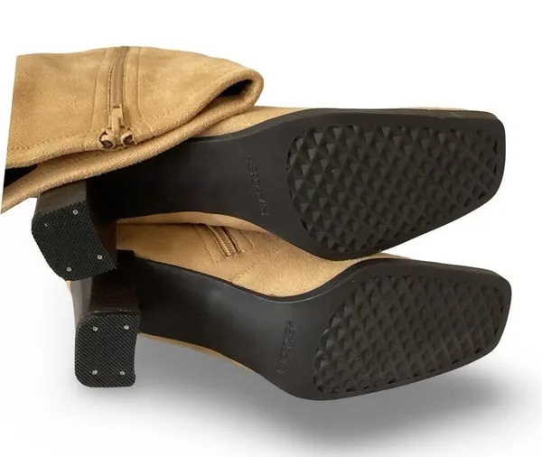 Aerosoles Canmidd Camera Fresh Tan Suede Boots - Image 5