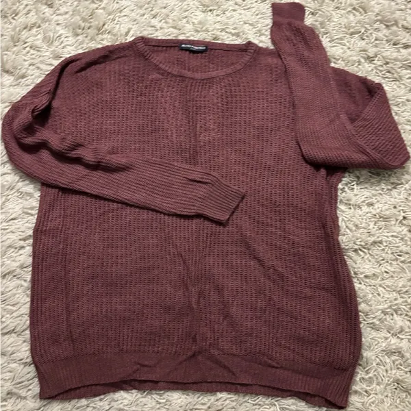 Brandy Melville Plum Knit Sweater - Image 4