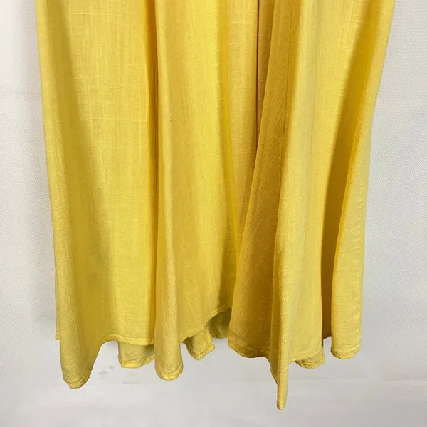 Forever 21 Linen Blend Off-Shoulder Button Down Dress - Image 12