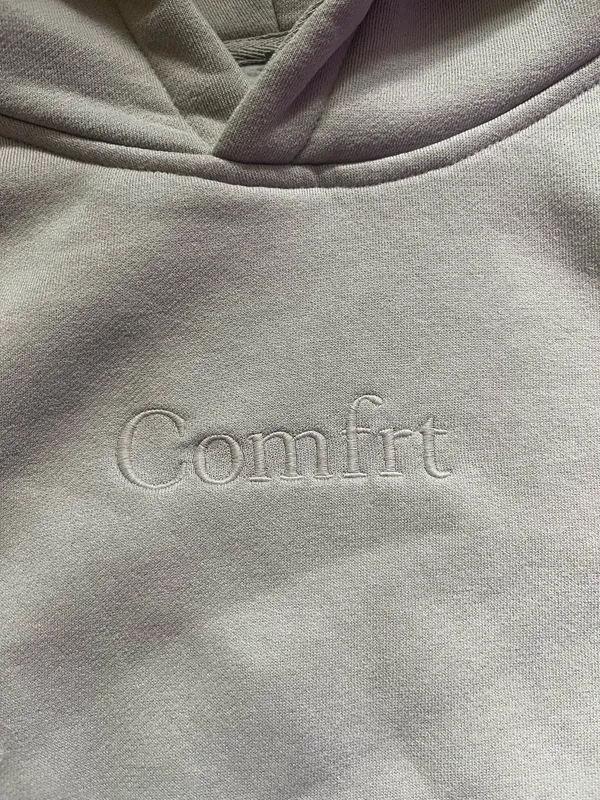Beige Comfrt Hoodie - Image 3