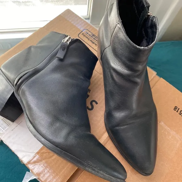 Top shop Leather Ankle Boots - Image 2