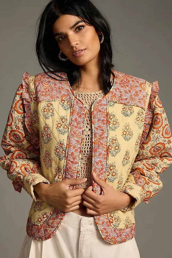 Anthropologie Quilted Jacket - Image 2