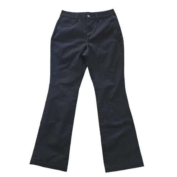 Old Navy NWT Womens High-Waisted Uniform Boot-Cut Pants Black‎ Jack Size 6 - Image 3