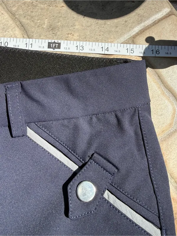 HR Farm Equestrian Horse Blue Riding Pants Breeches Womens Size 30 EUC - Image 8