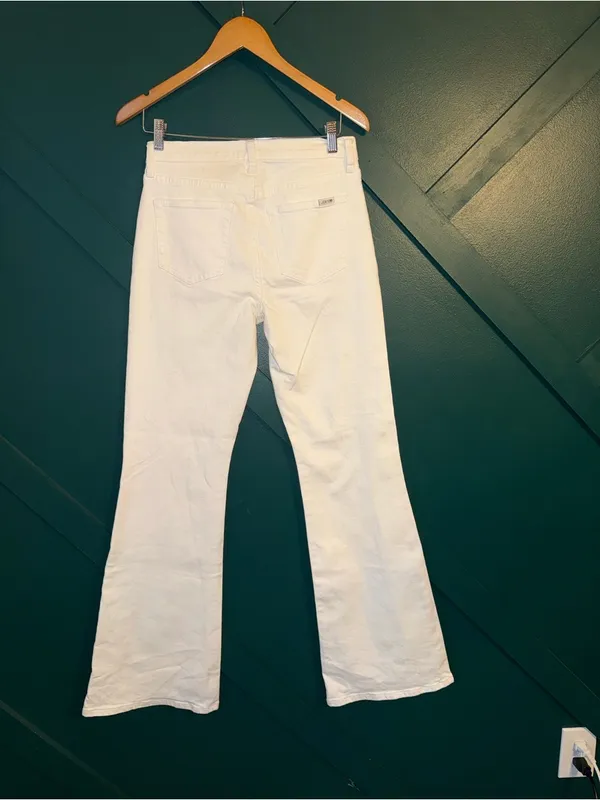 Joe's Jeans White Flare Wide-Leg Denim - Image 2