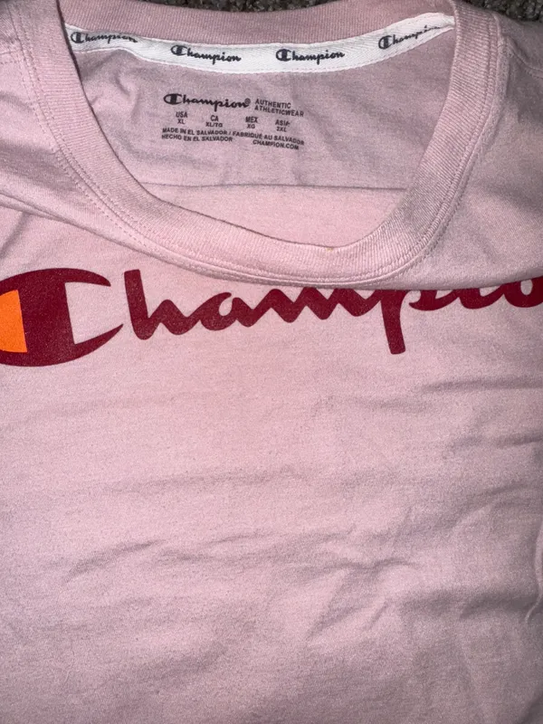 Champion Oversized Tee Pink - Image 2