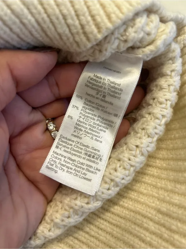 Madewell Waffle-Knit Henley Sweater Medium NWOT - Image 4