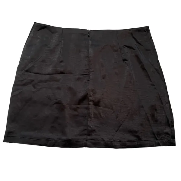 Altar'd State Black Mini Skirt‎ Women's XL Slit Micro Party Cocktail Whimsigoth - Image 9