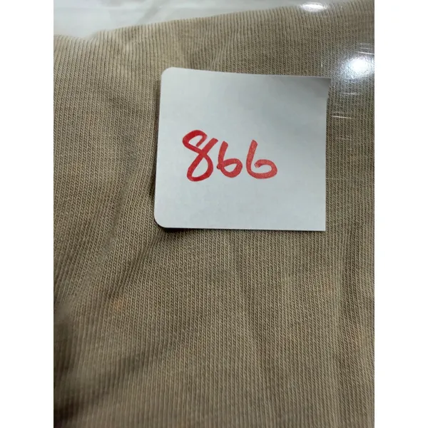 Lululemon Cates Tee Tan Beige Cropped Short Sleeve Pima Cotton‎ Shirt Womens 2 - Image 6