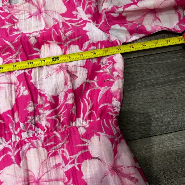 NWT Pink Loveshackfancy Floral Cotton Silk Teyana Mini Dress Holiday Sun Fuschia - Image 10