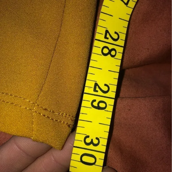Retrology mustard pants size medium waist and inseam is pictured NWOT - Image 8