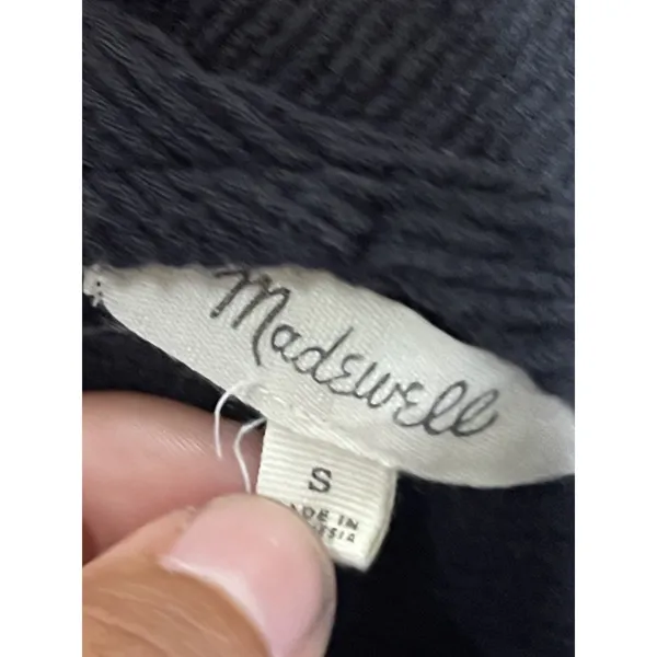 Madewell Texture & Thread Tie Front V-neck Tank Top Ribbed Texture SZ Small - Image 4